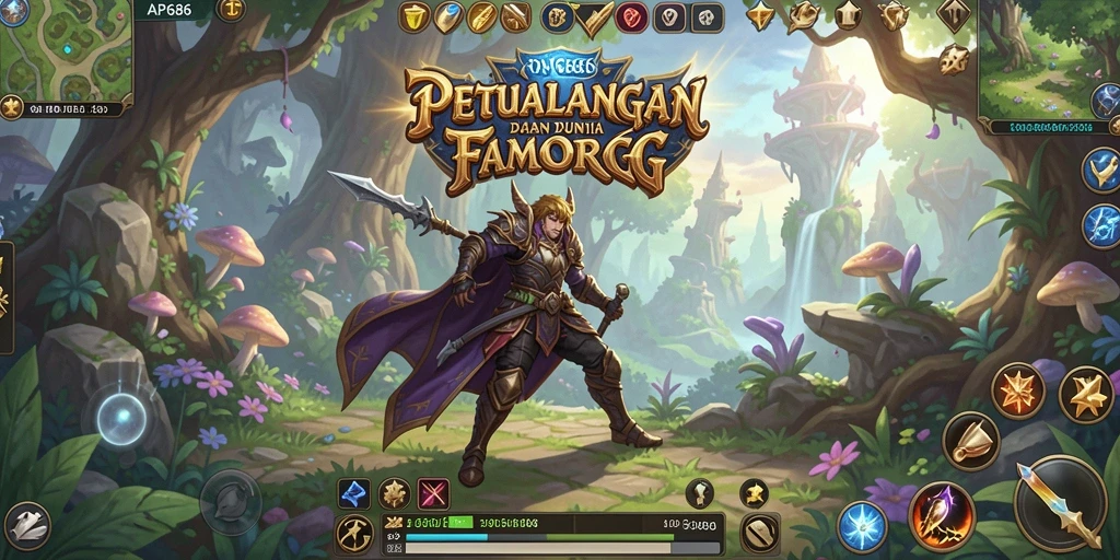 Screenshot gameplay AP686 yang menampilkan petualangan seru dalam MMORPG.