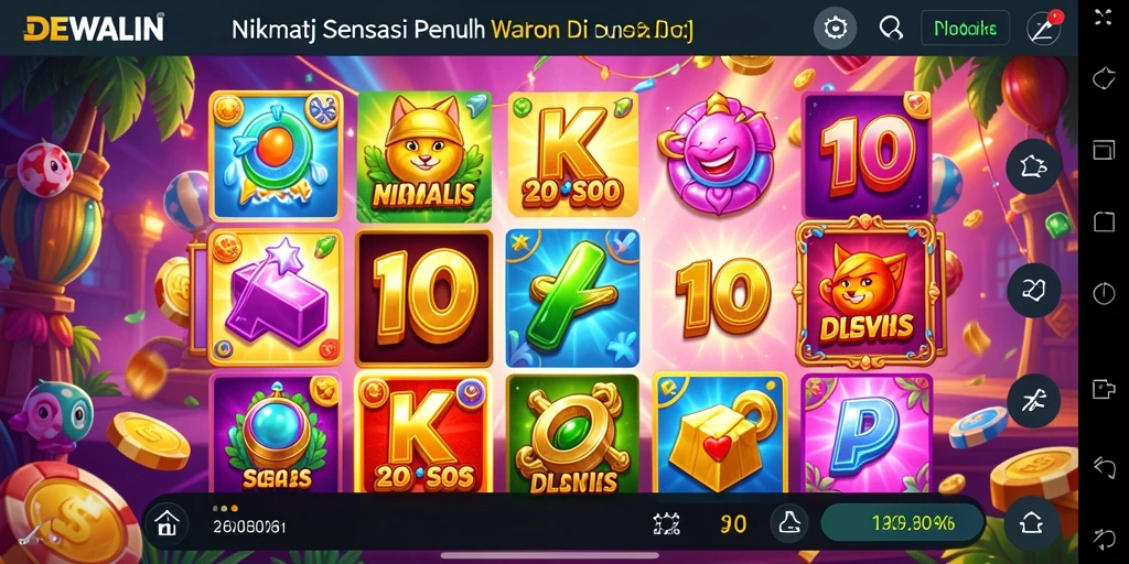 Tampilan menarik saat bermain game Slot DEWALIN.