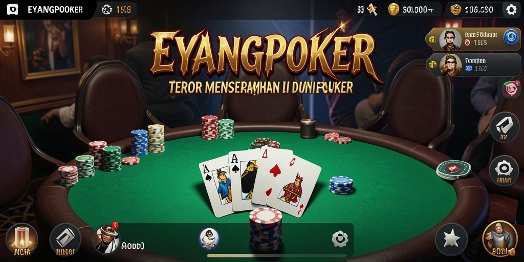 Gameplay menegangkan di EYANGPOKER dengan elemen horror yang kuat.