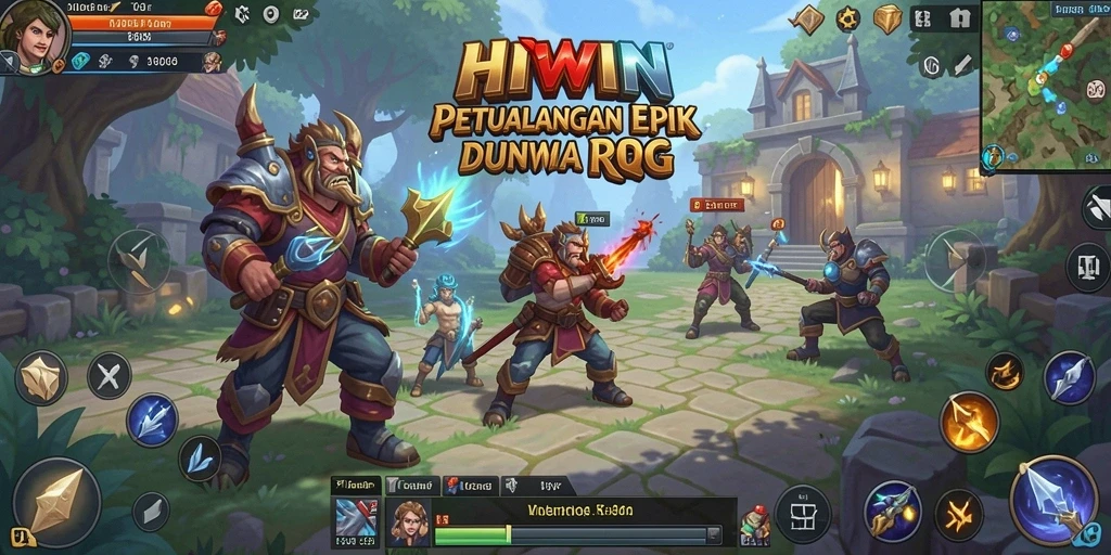 Tampilan gameplay <strong>HIWIN</strong> yang menakjubkan dalam dunia RPG.