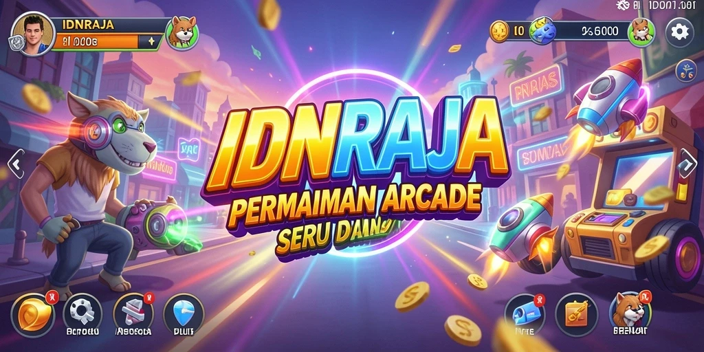 Tampilan gameplay seru dan menantang dari IDNRAJA.