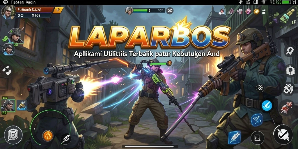 Tampilan antarmuka LAPARBOS yang sederhana dan elegan.