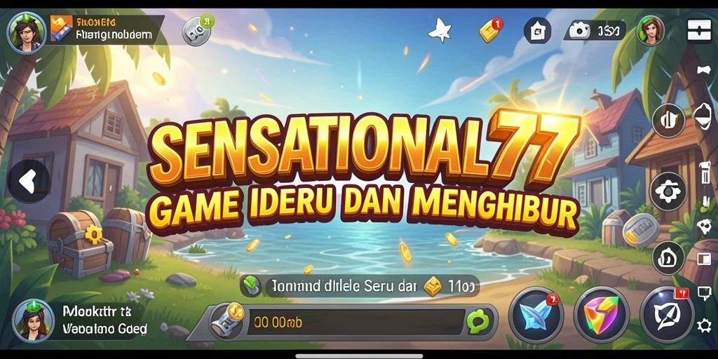 Screenshot menunjukkan gameplay seru dan interaktif SENSATIONAL77.