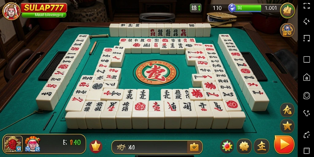 Screenshot SULAP777 menampilkan gameplay Mahjong yang memukau.