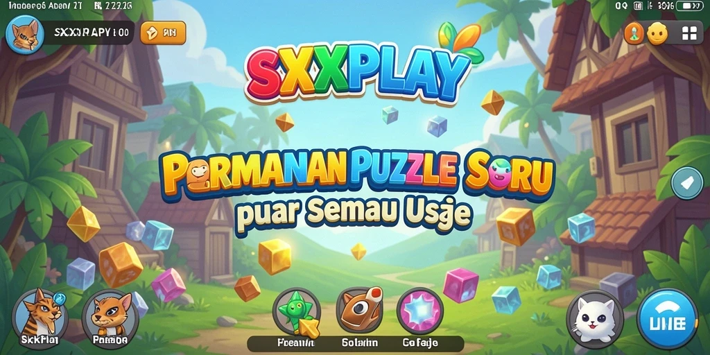 Screenshot gameplay SXXPLAY menampilkan keseruan memecahkan puzzle.