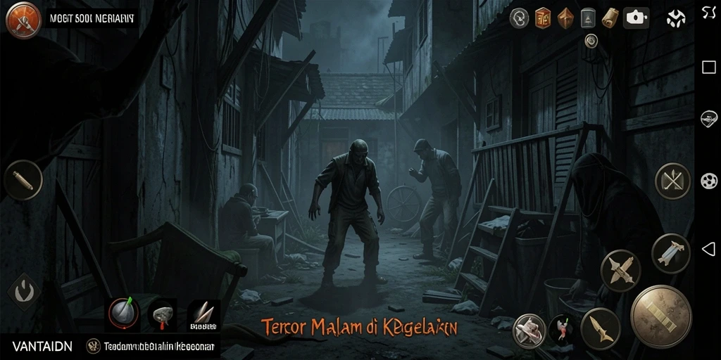 Gameplay VANTAIDN yang menegangkan dan menyeramkan.