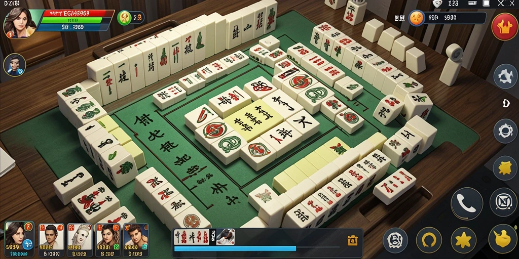 Screenshot utama VEGAS969 menampilkan gameplay seru permainan Mahjong.